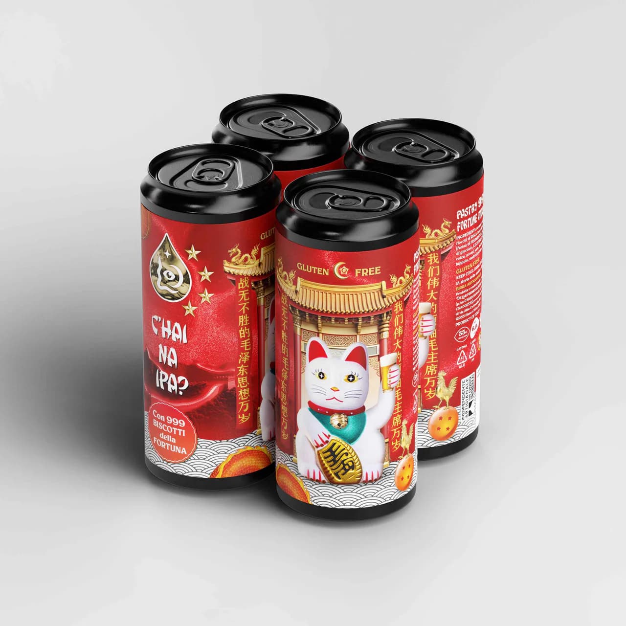 Pack di lattine C hai na IPA di De Lab Fermentazioni